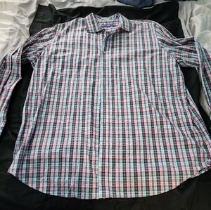 Robert Graham Men's Multicolor Plaid Shirt 3XLT